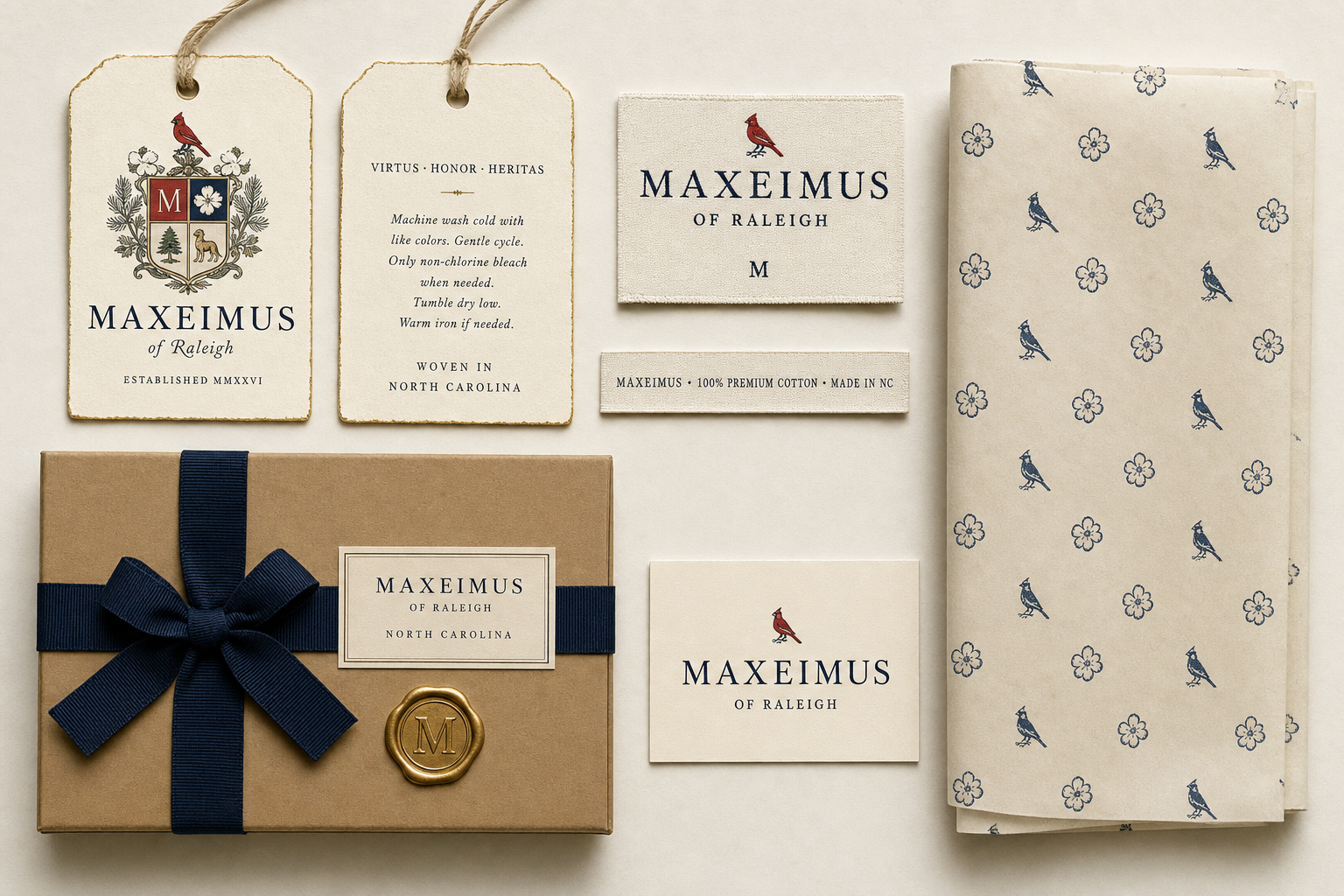 Product packaging and label design mockup
